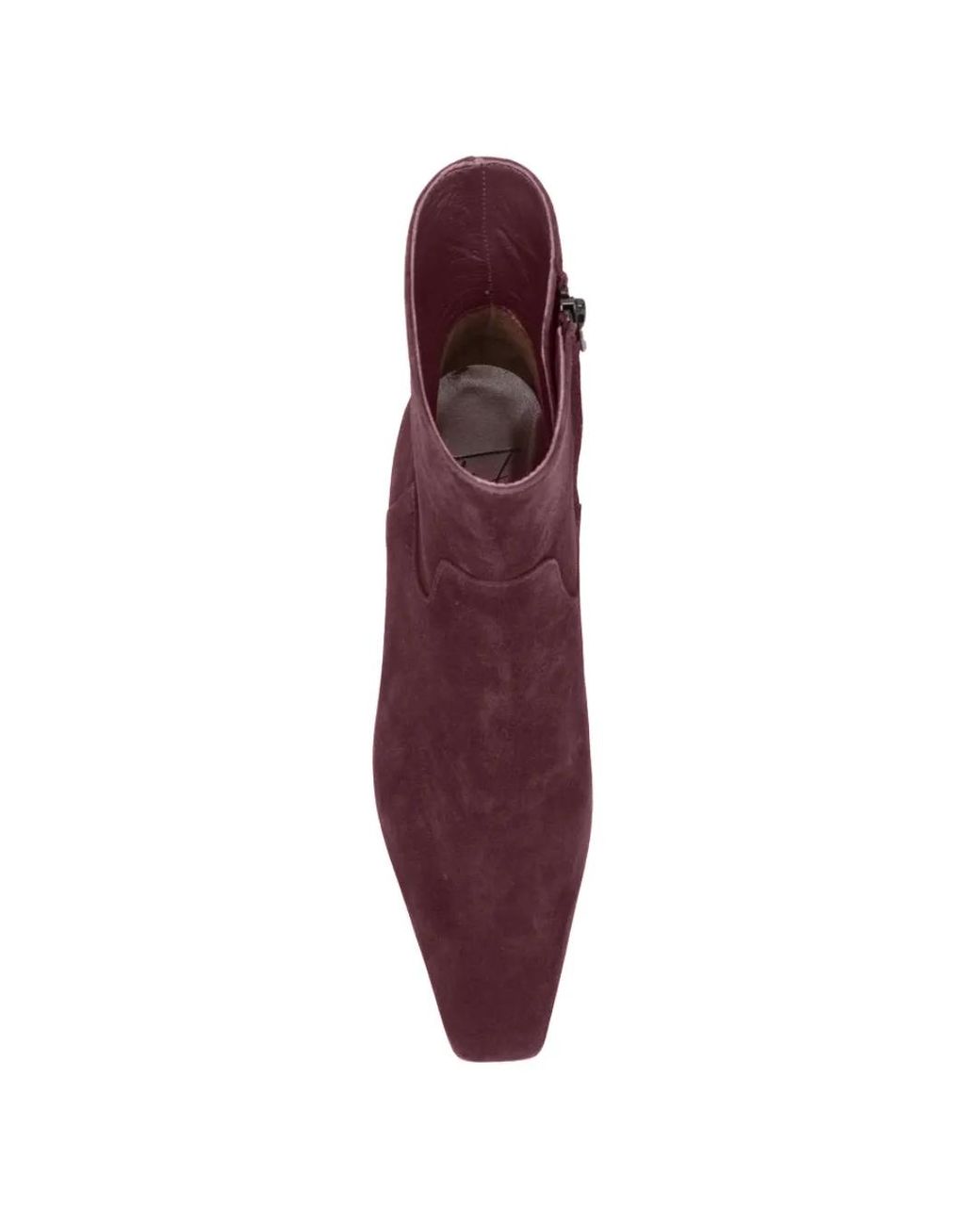 Roberto Festa Purple Leonise Suede Ankle Boots