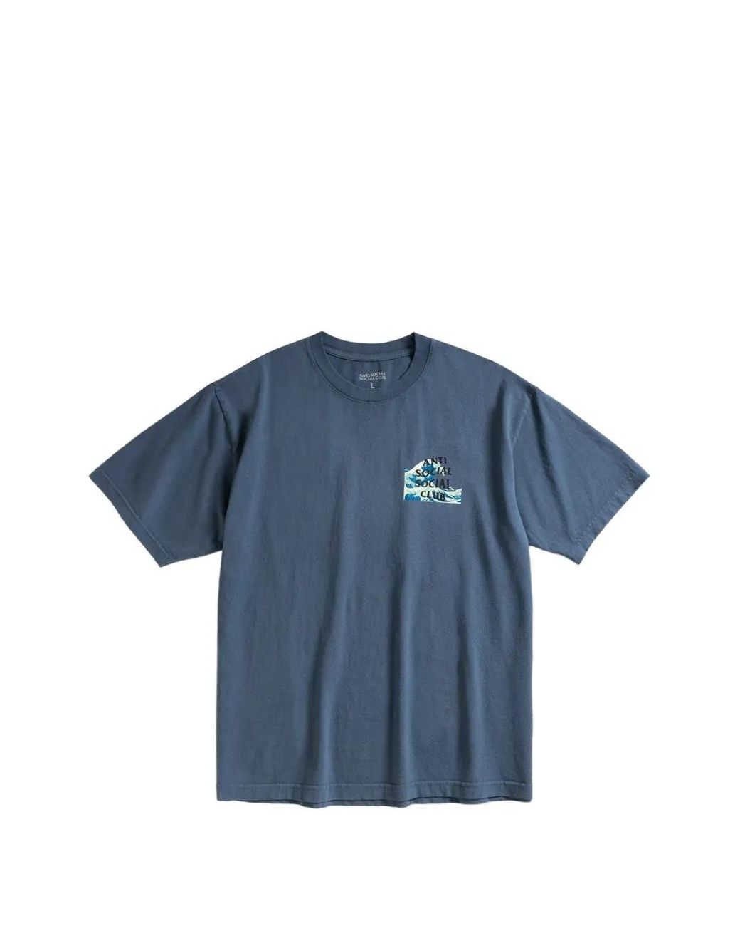 ANTI SOCIAL SOCIAL CLUB Blue T-Shirt Tonkatsu The Great Wall for men