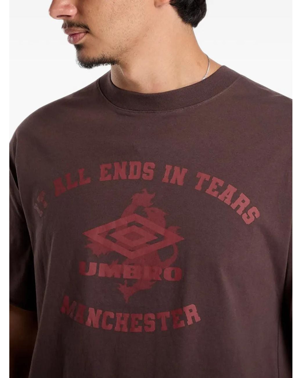 Umbro Red X Slam Jam Logo-Print Cotton T-Shirt for men