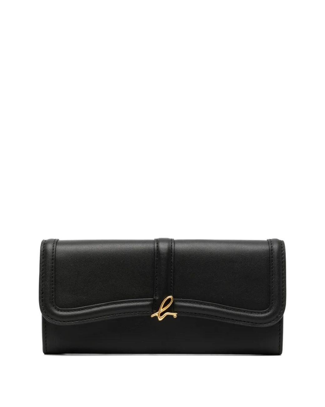 Agnes B. Black Leather Wallet