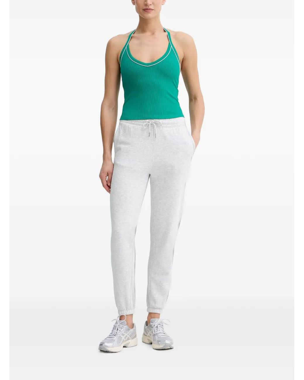 P.E Nation Green Layback Performance Tank Top