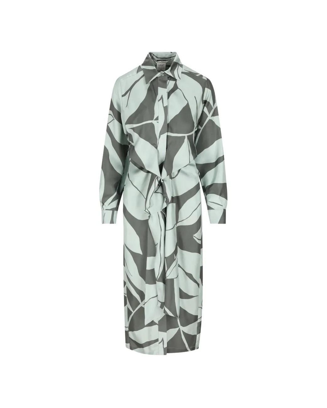 Max Mara White Floral-Print Dress