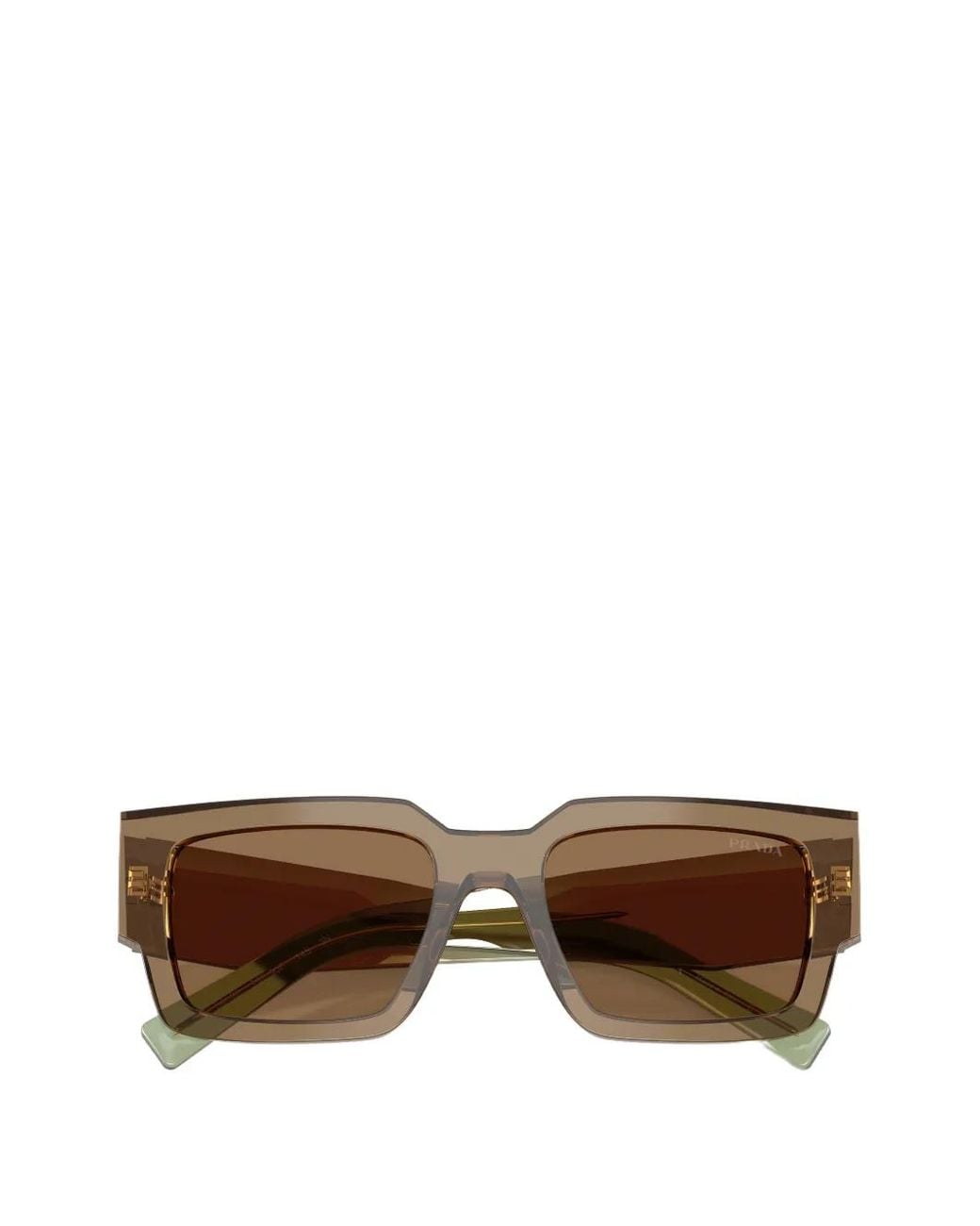 Prada Brown Symbole Square-Frame Sunglasses for men