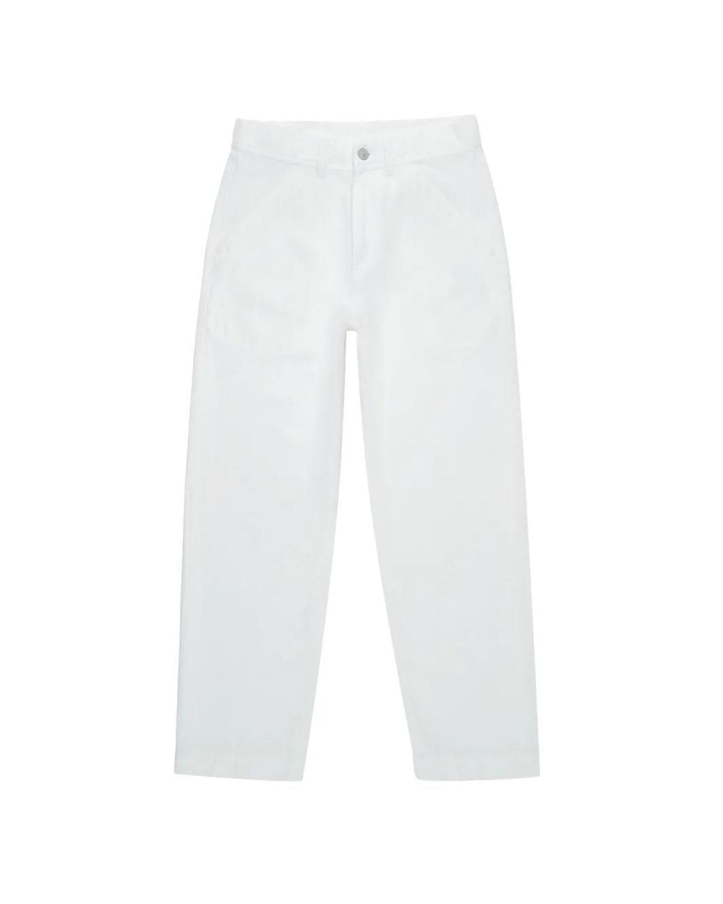 Fortela White Areat Patch Pocket Wide-Leg Trousers for men