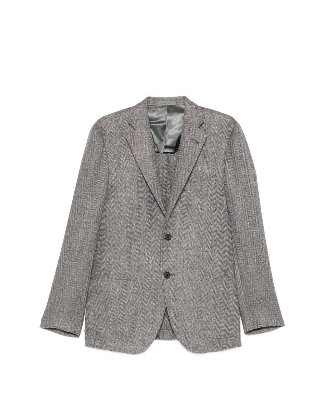 Corneliani Sakko Mit Fischgrätenmuster in Gray für Herren