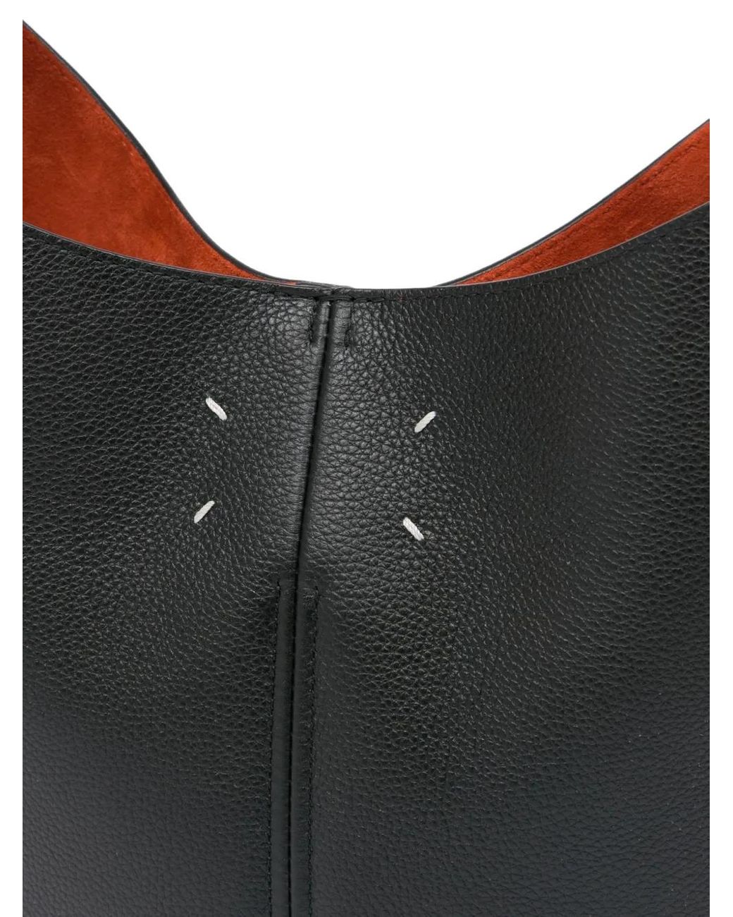 Maison Margiela Black Dress Age Hobo Bag