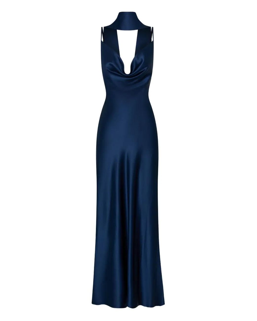 Nicholas Blue Robe-Nuisette À Col Bénitier