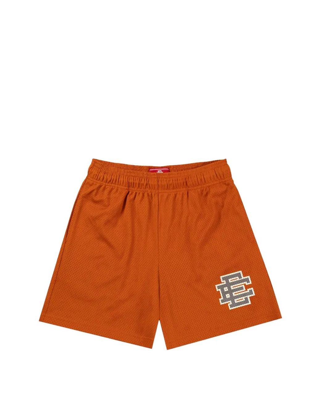 Eric Emanuel Ee Basic Shorts Met Mesh-Effect in het Orange voor heren