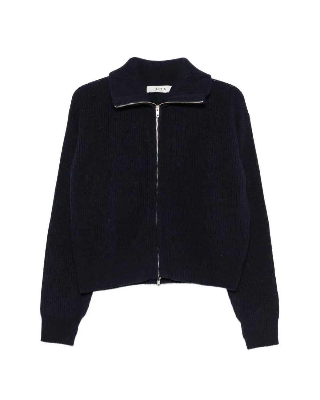 Jucca Blue Zip-Up Cardigan