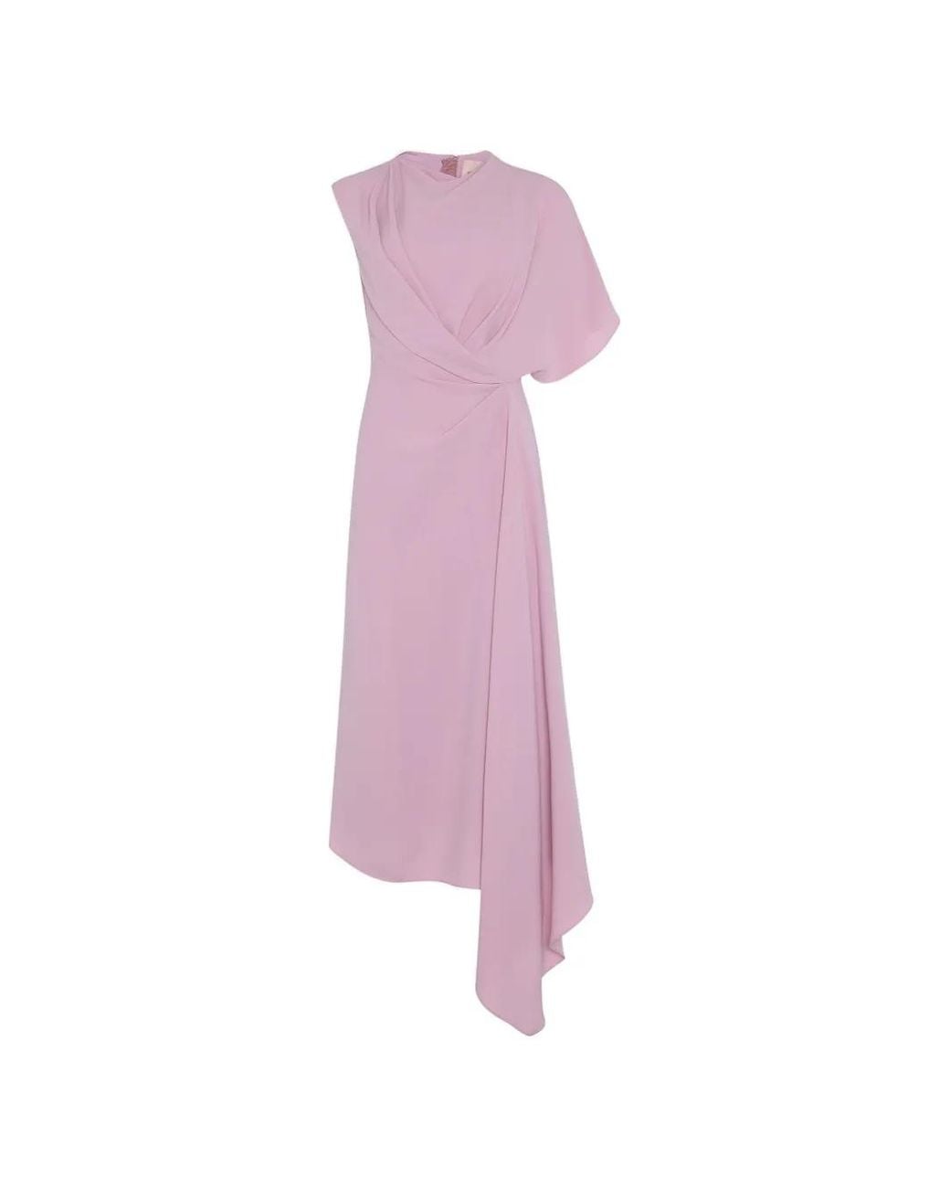 Roksanda Pink Robe Elva À Design Drapé