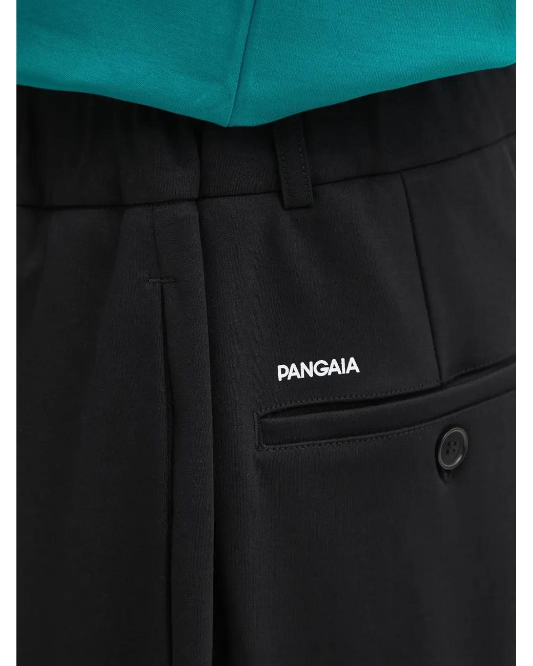 PANGAIA Black Pleated Trousers