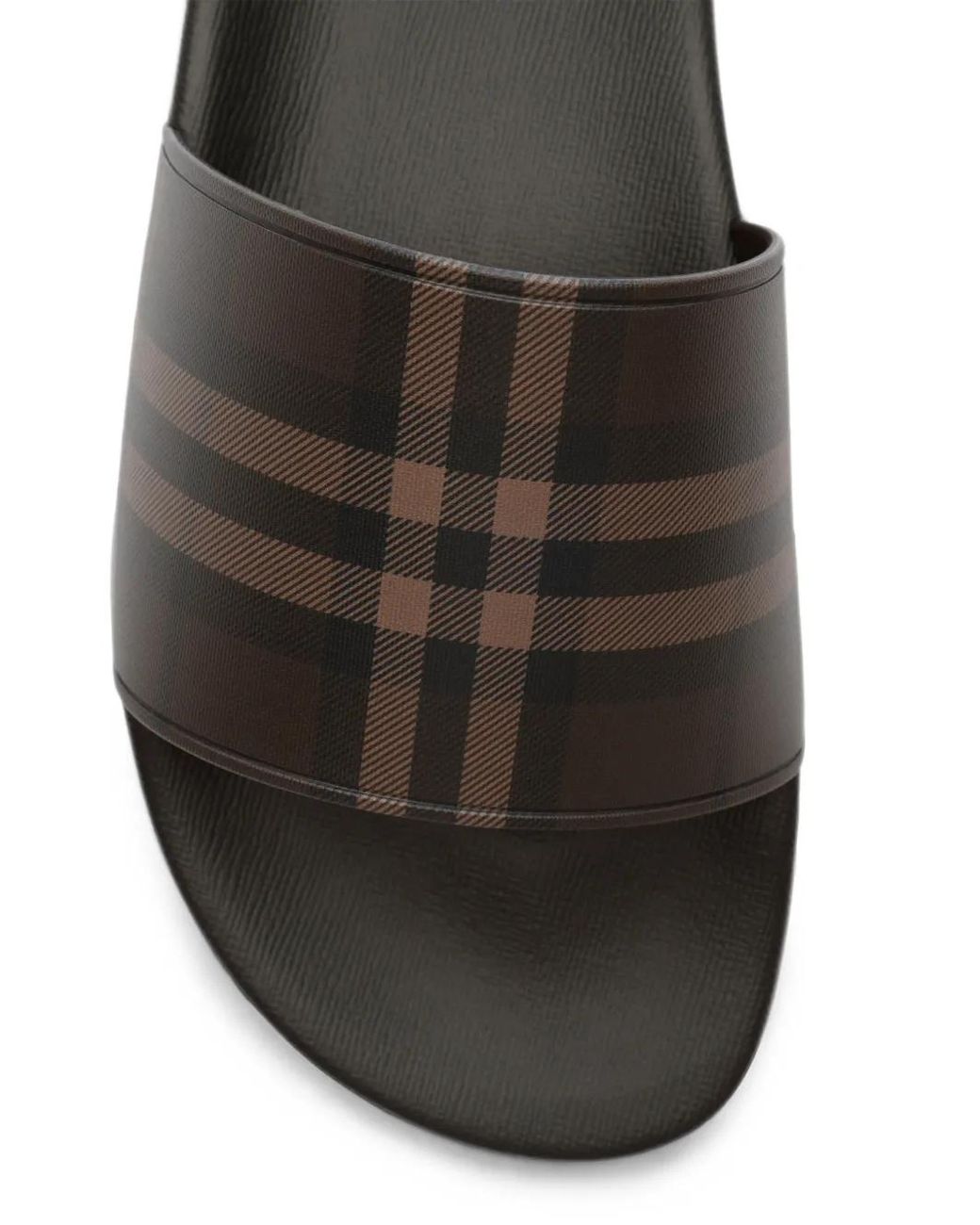 Burberry White Check Slides for men