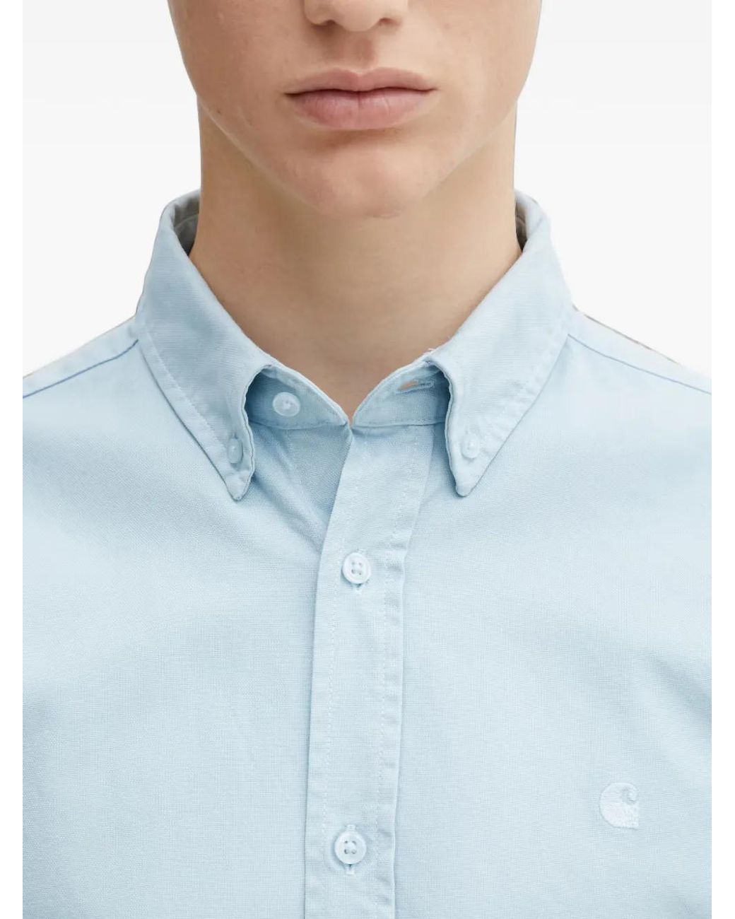 Carhartt Blue L/Bolton Shirt for men