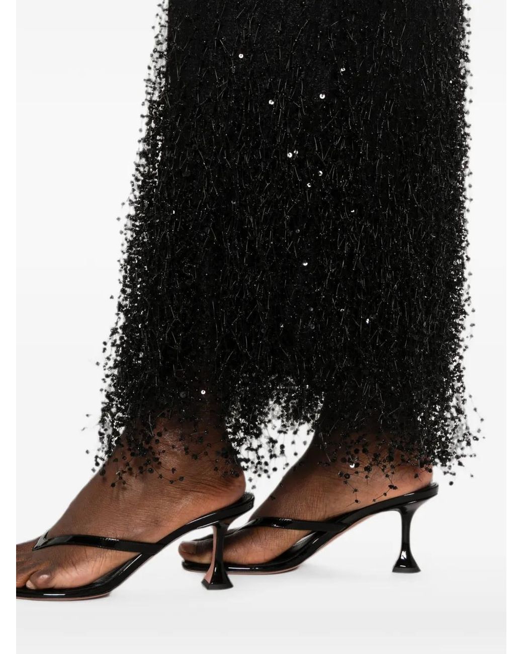 Jonathan Simkhai Black Irisa Sequin-Embellished Lace Dress