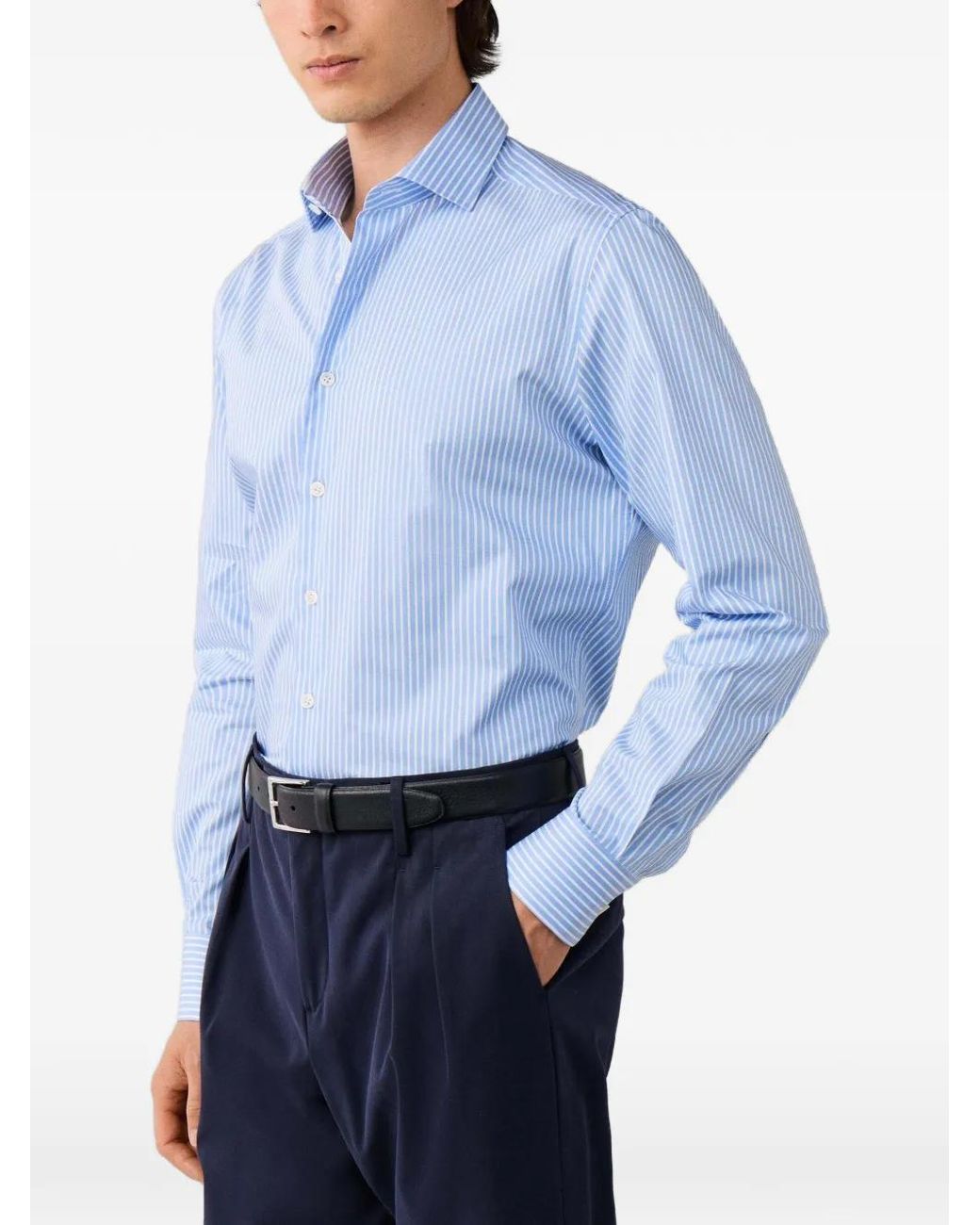 Hackett Blue Chemise À Rayures Larges for men