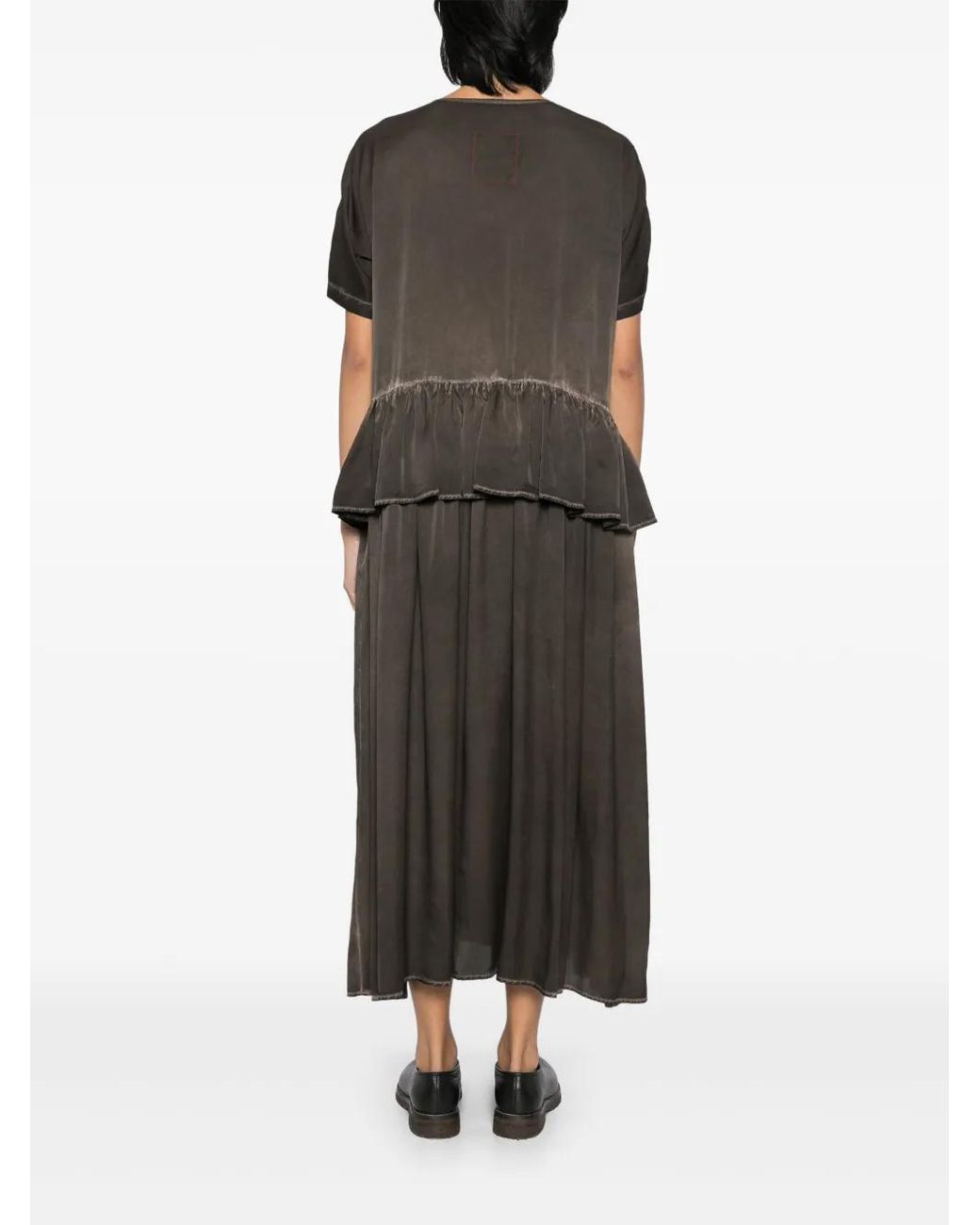 Uma Wang Gray Abril Dress