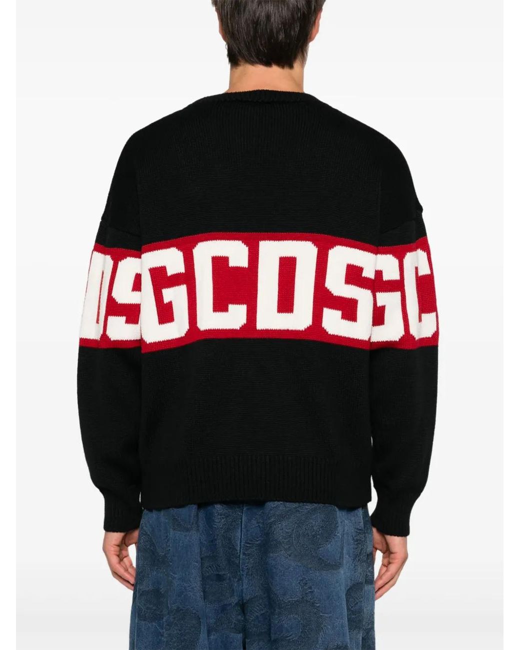 Gcds Black Band-Logo Sweater