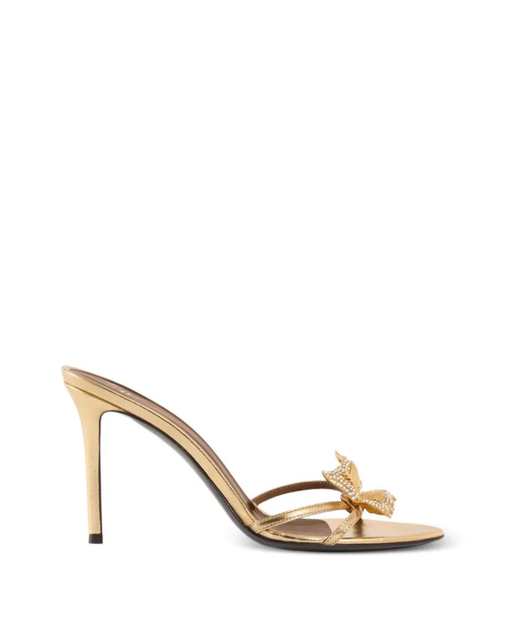 Giuseppe Zanotti Metallic Mules Mariposa 90
