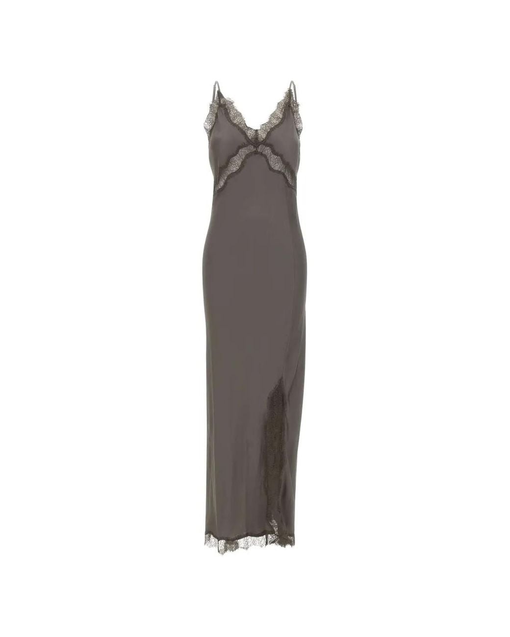 Herskind White Jonatha Lace-Trim Maxi Dress