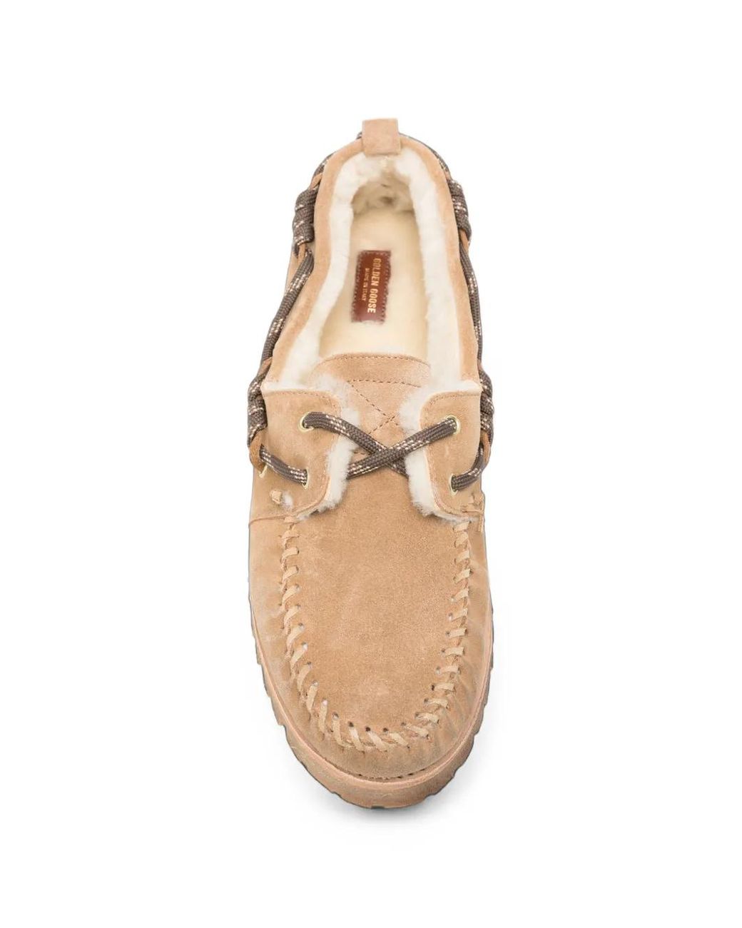 Golden Goose Deluxe Brand Natural Cruise Shearling-Lined Loafers for men