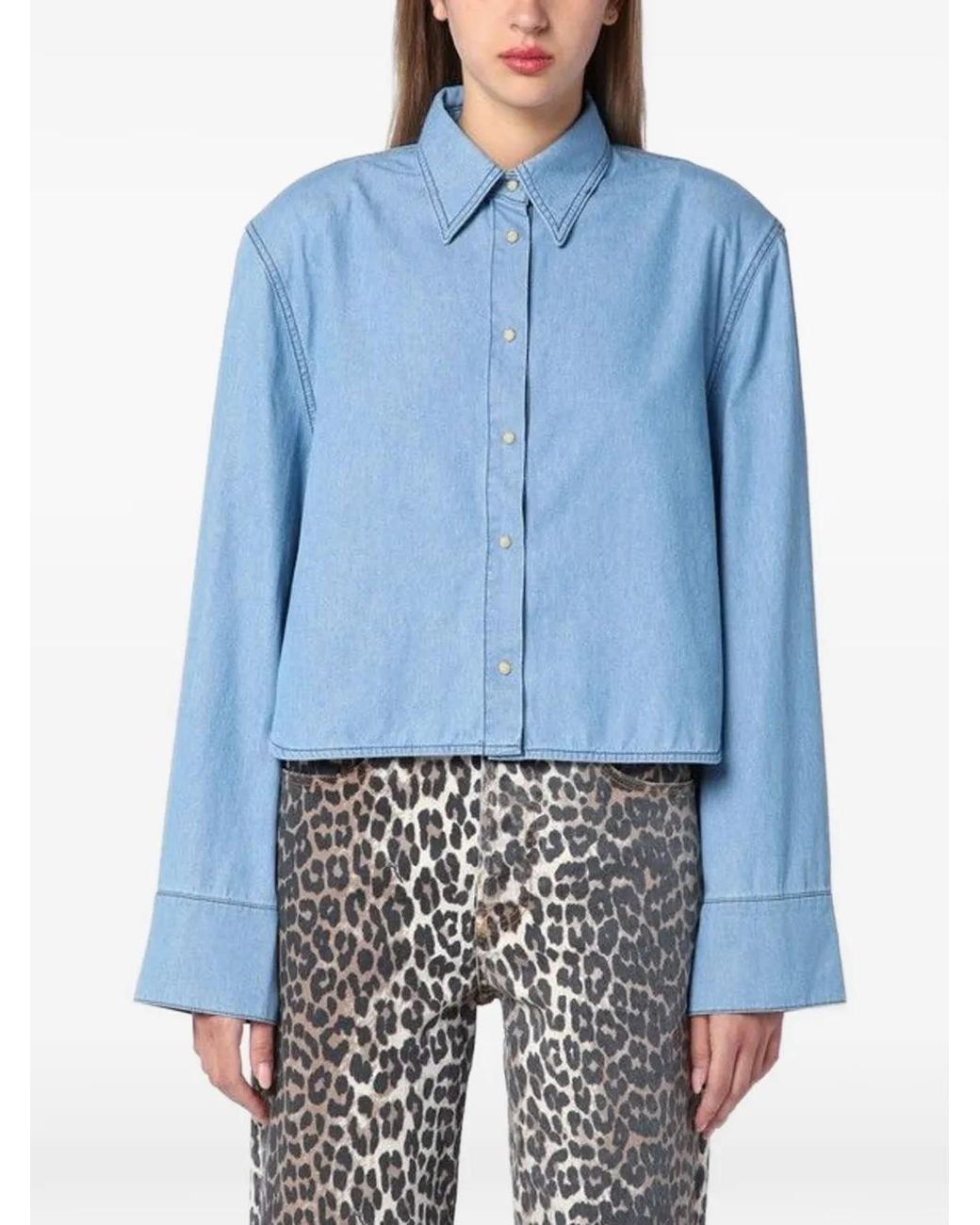 Halfboy Denim Overhemd in het Blue