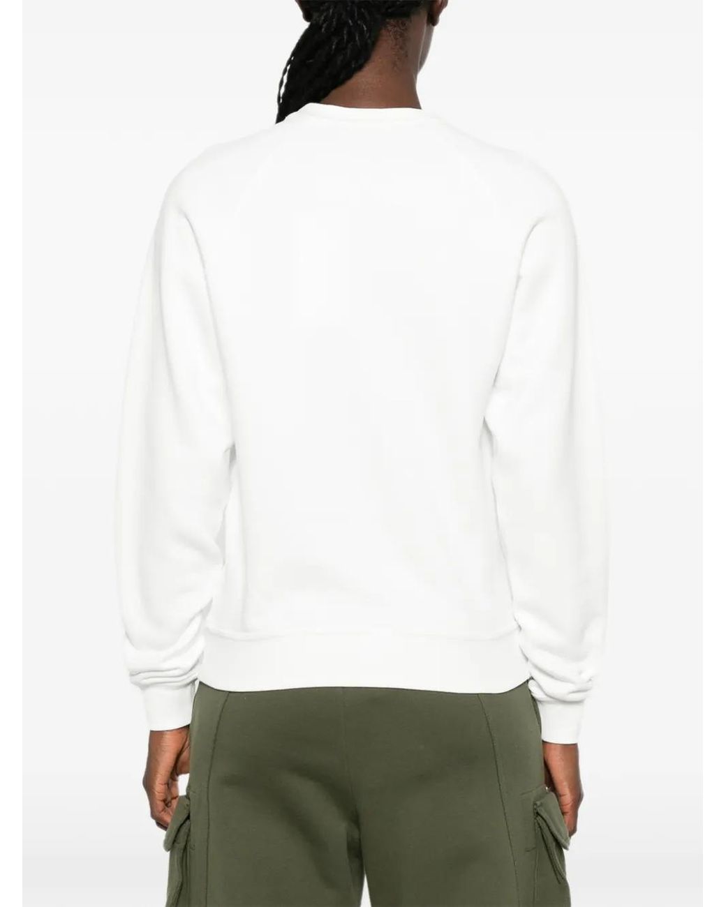 KENZO White Sounds Graphic-Print Raglan-Sleeve Sweatshirt