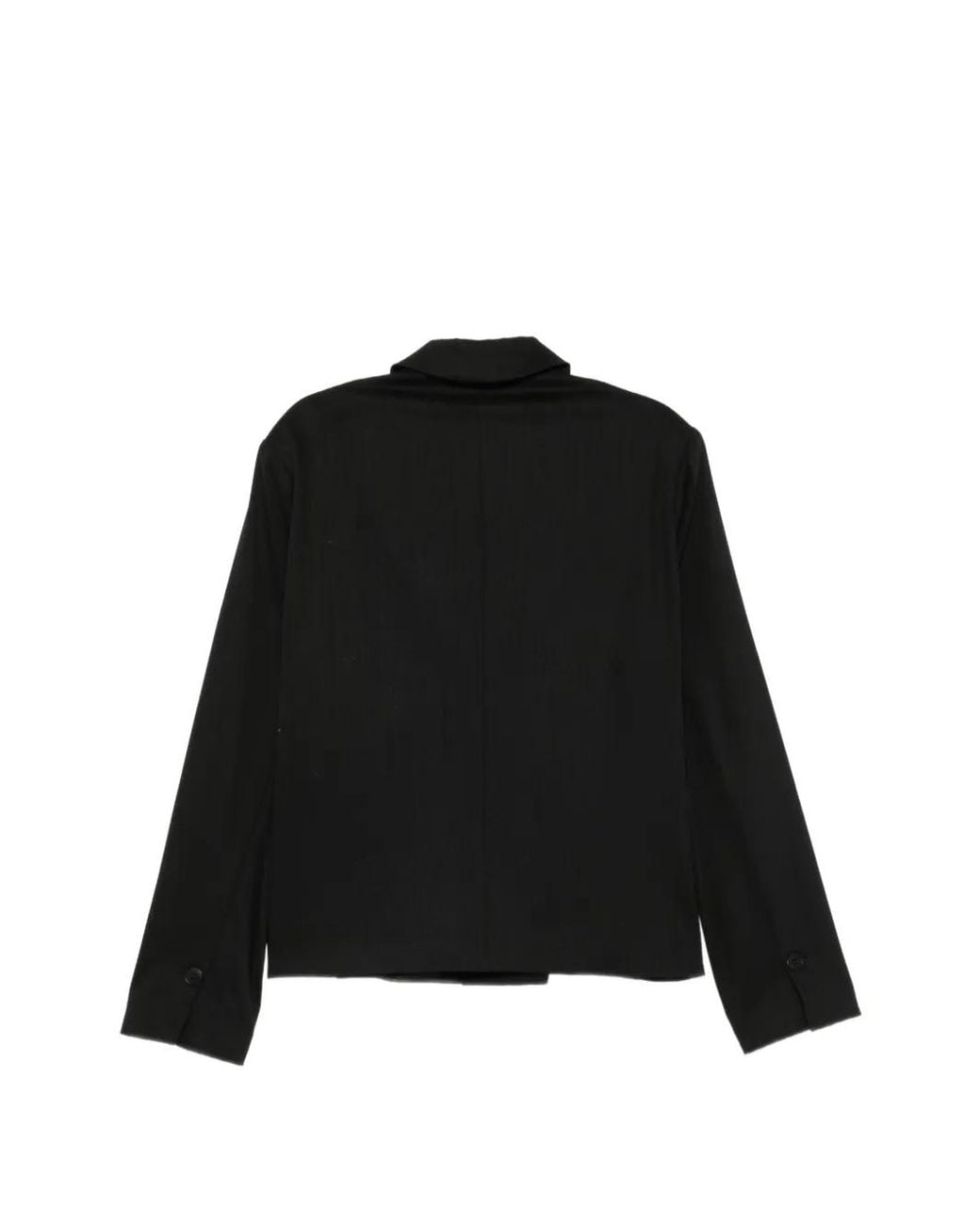 Costumein Black Button-Up Collared Jacket for men