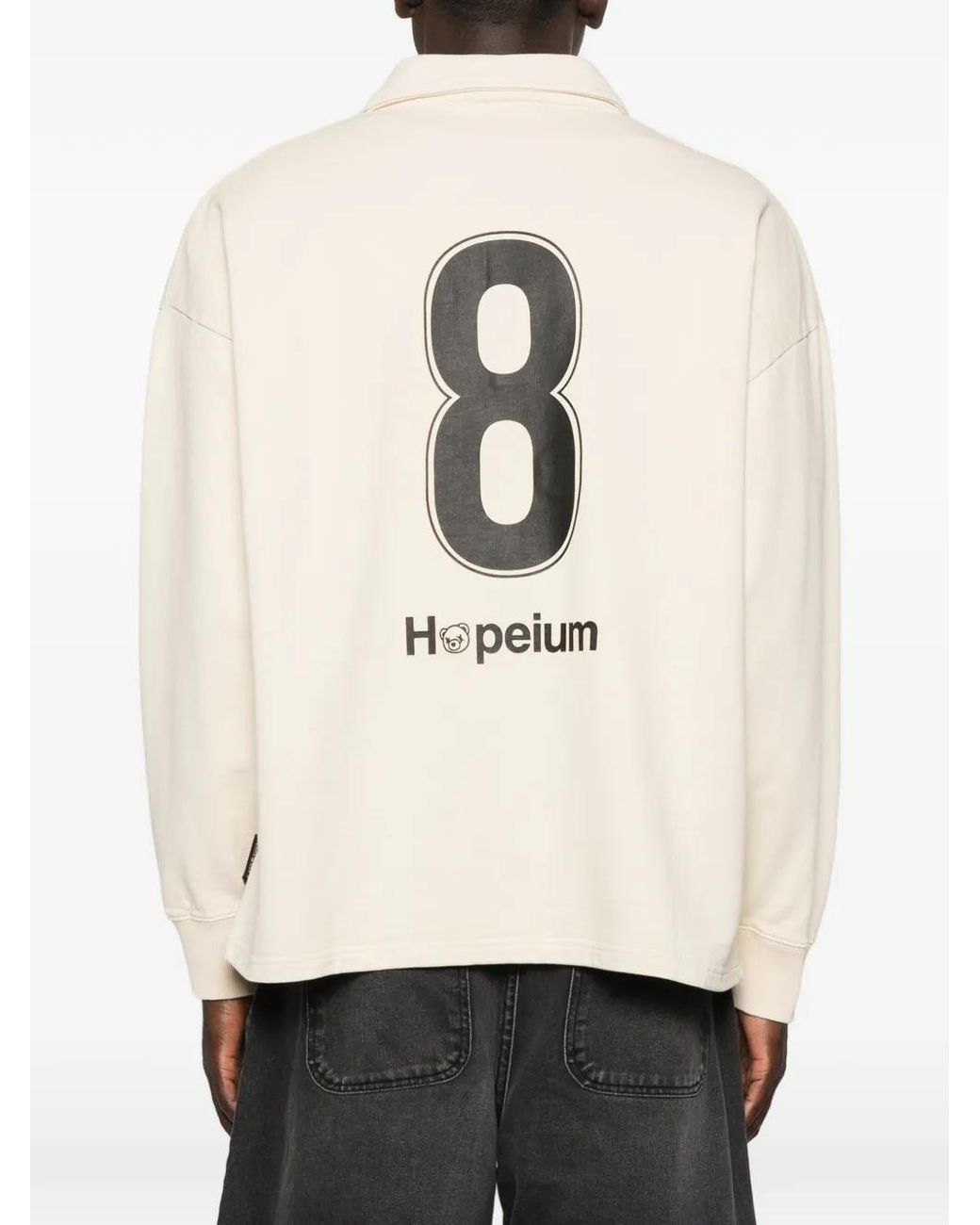 HOPEIUM Natural Pull À Logo Imprimé Et Col Polo for men