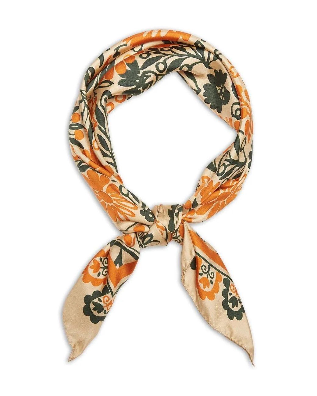 LaDoubleJ Metallic Forest Graphic-Print Scarf