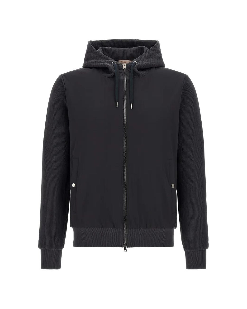 Herno Blue Resort Hooded-Padded Jacket for men