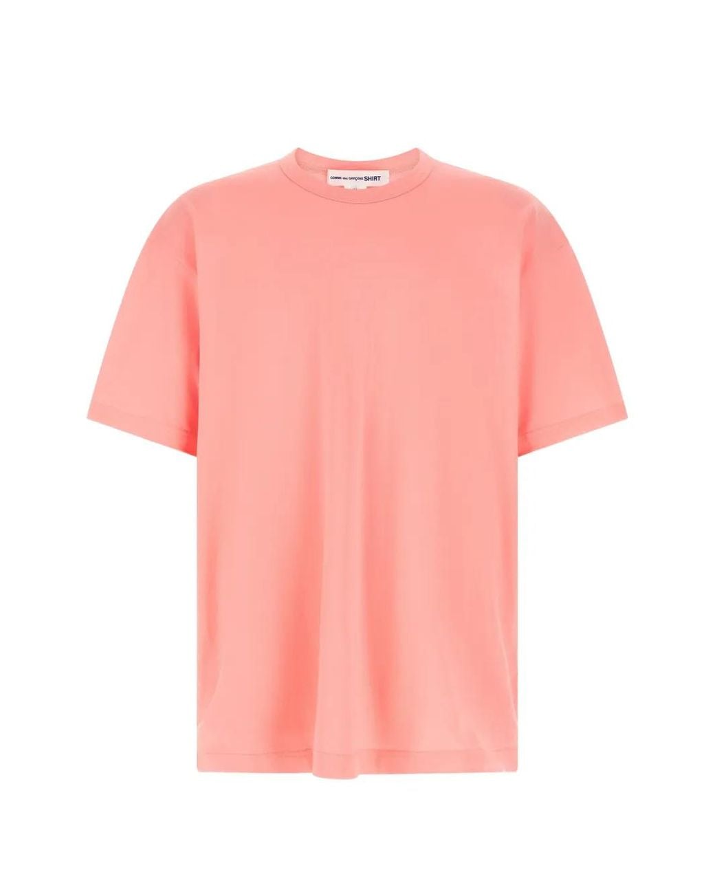 Comme des Garçons Pink Logo-Print T-Shirt for men