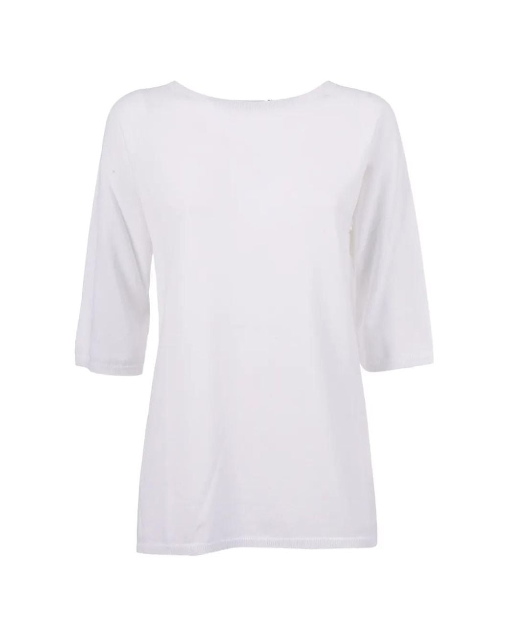 Kangra White Seamless Raglan-Sleeve T-Shirt