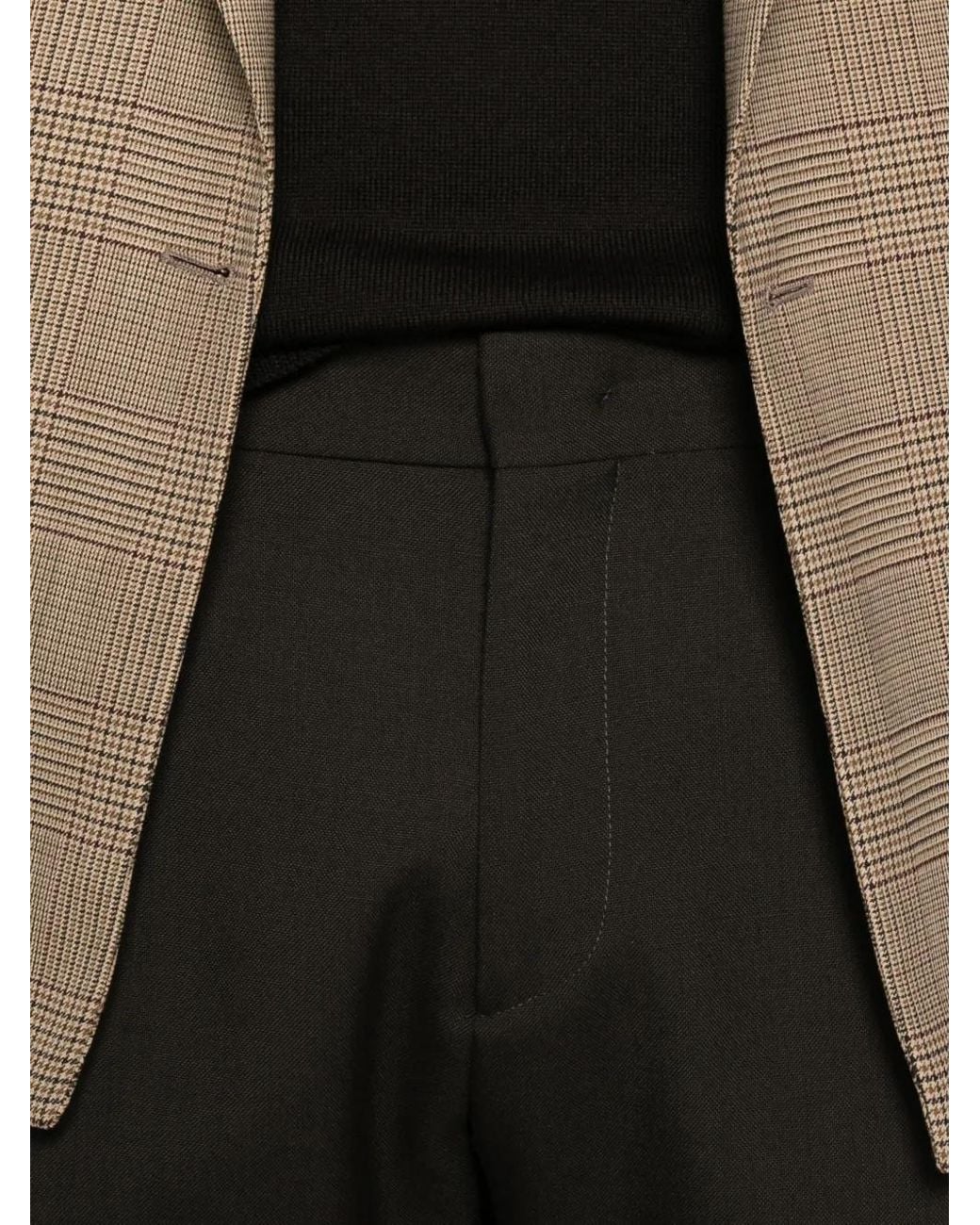 BE ABLE Black Tailored Wool Trousers for men