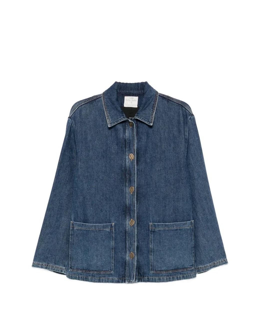 Forte_forte Blue Button-Up Denim Jacket