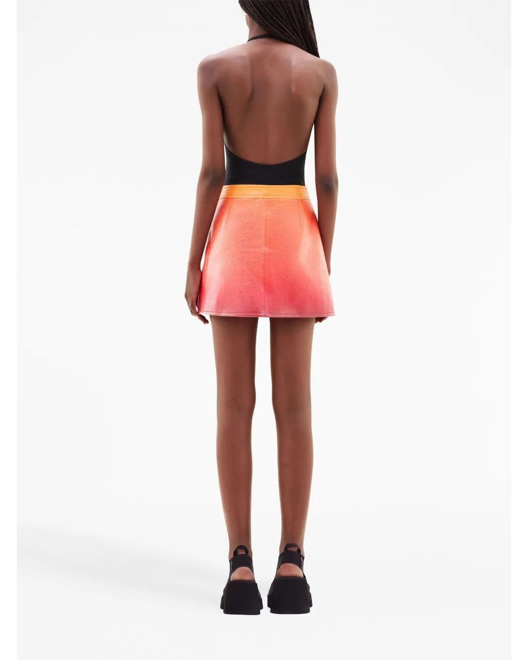 Courreges Blue Sunset Tech Jersey Bodysuit