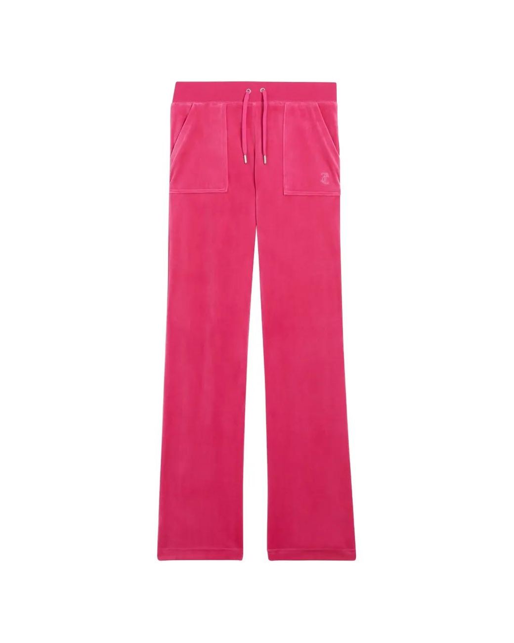 Juicy Couture Pink Del Ray Velour Track Pants
