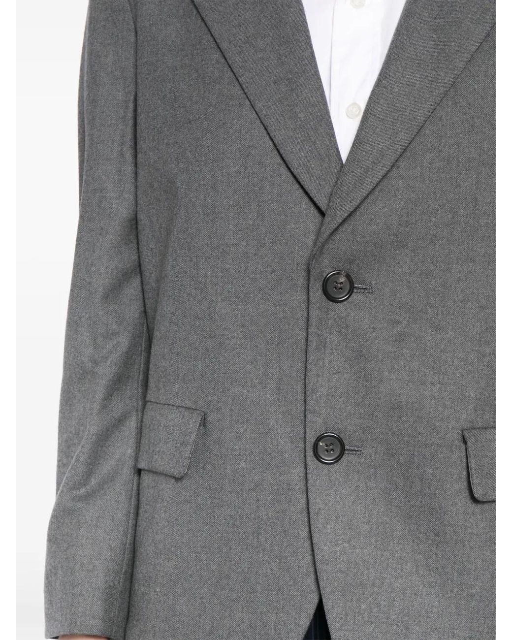 Undercover Gray Single-Breasted Blazer