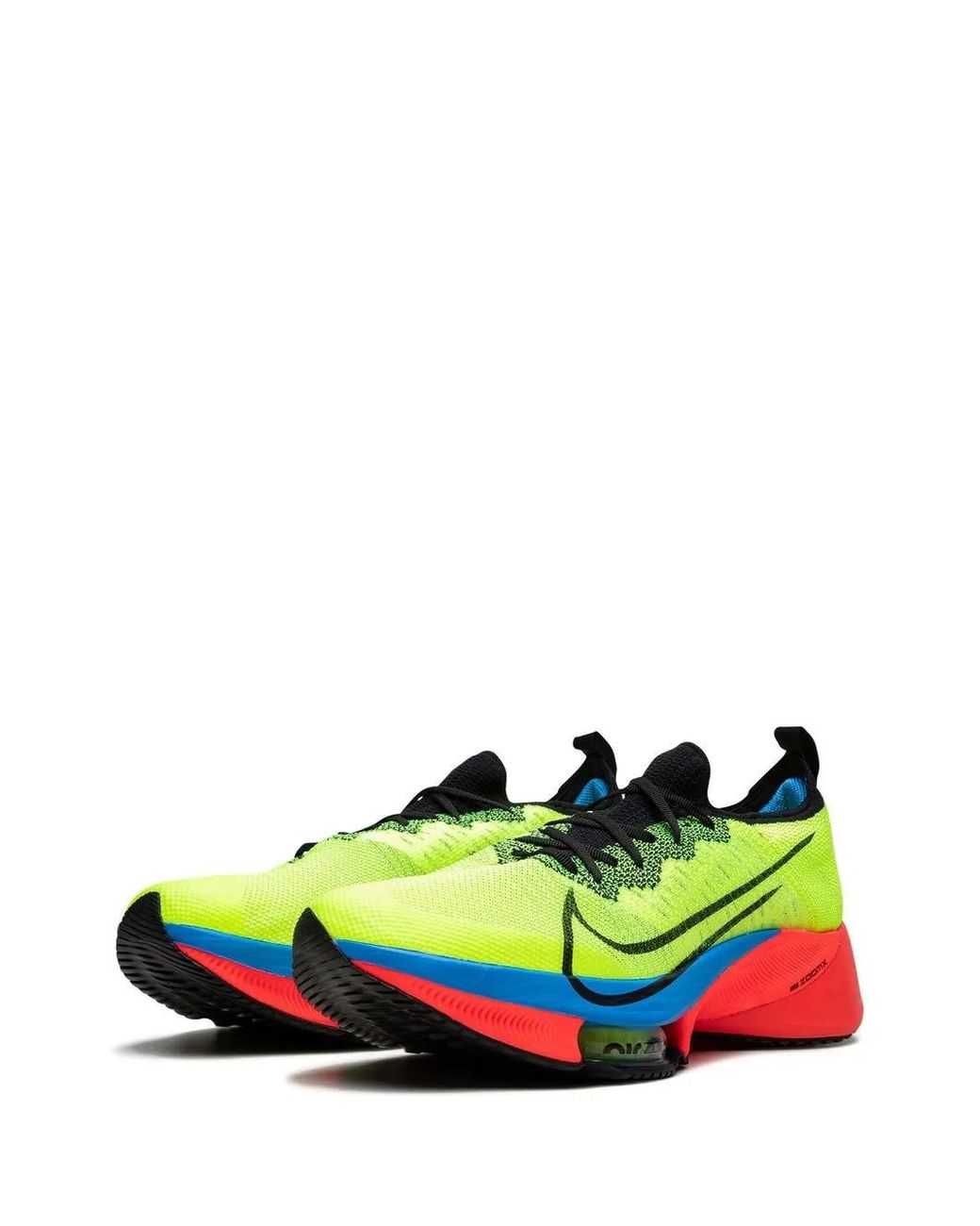 Nike Green Air Zoom Tempo Next% Flyknit "Steve Prefontaine Volt" Sneakers