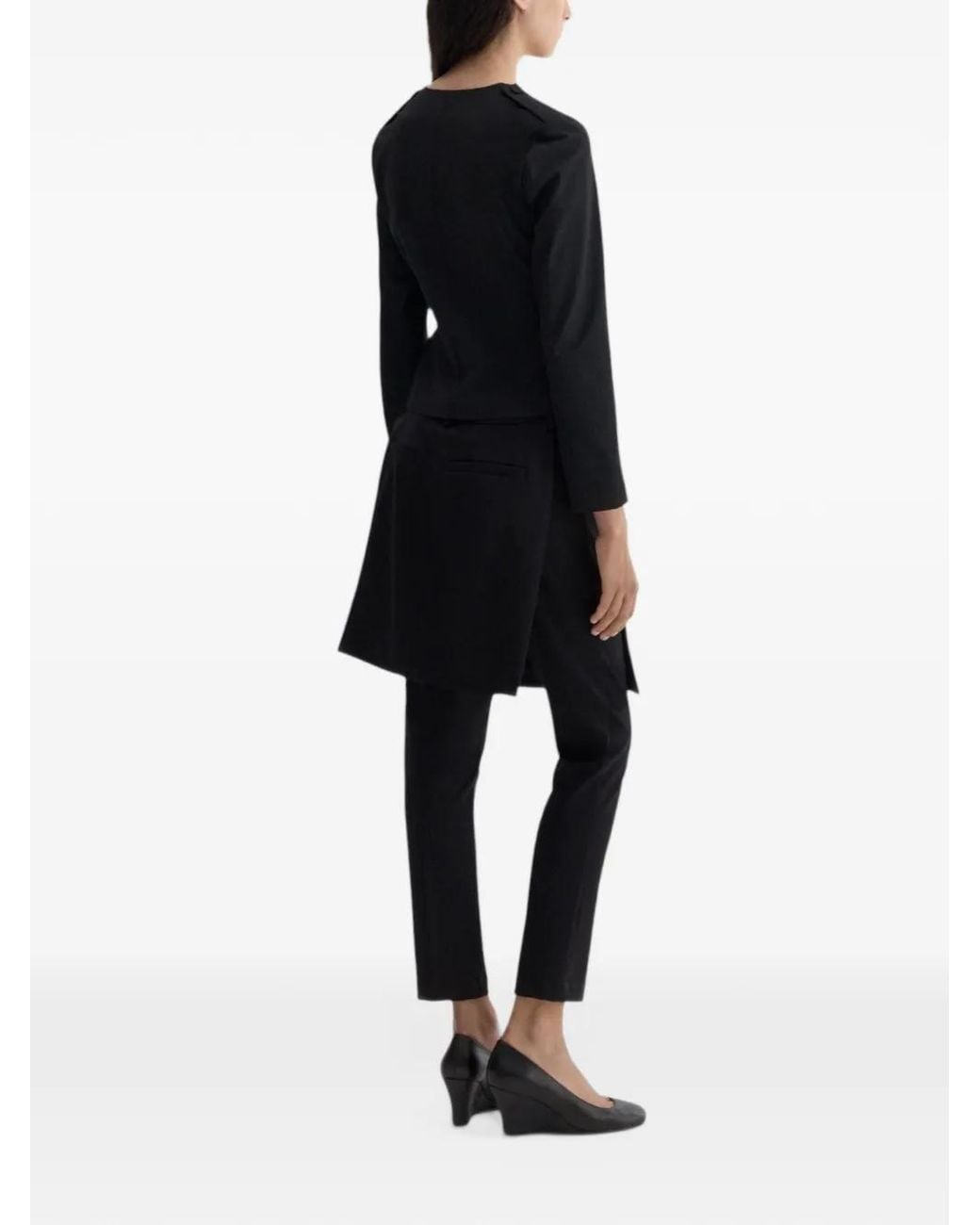 GIMAGUAS Black Mia Layered-Skirt Trousers