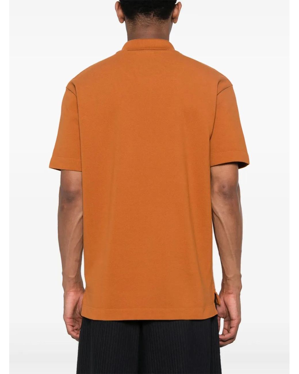 Maison Kitsuné Orange Bold Fox Head Patch Comfort Polo for men