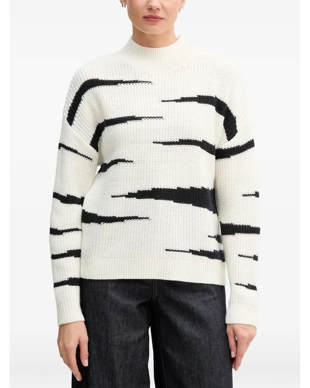 MARC AUREL Natural High-Neck Sweater