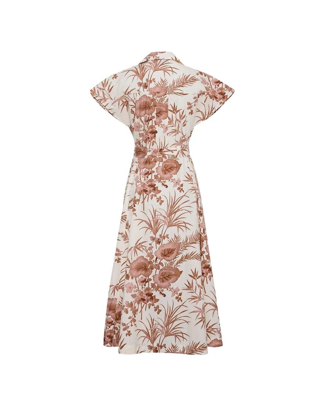 Cara Cara Pink Sawyer Floral-Print Midi Dress