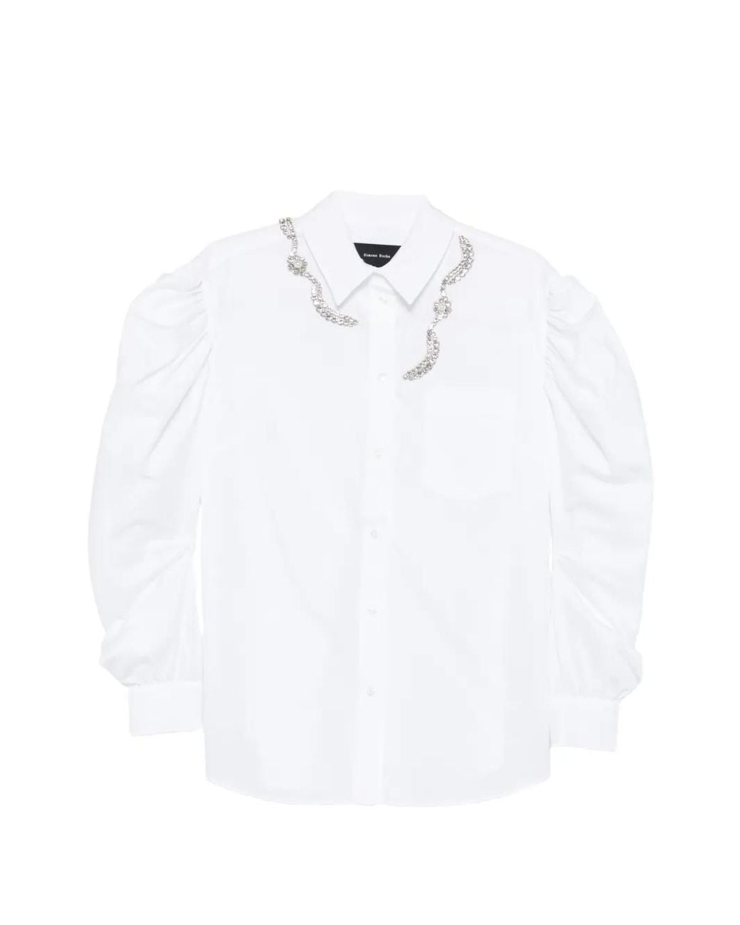 Simone Rocha White Chemise À Manches Bouffantes