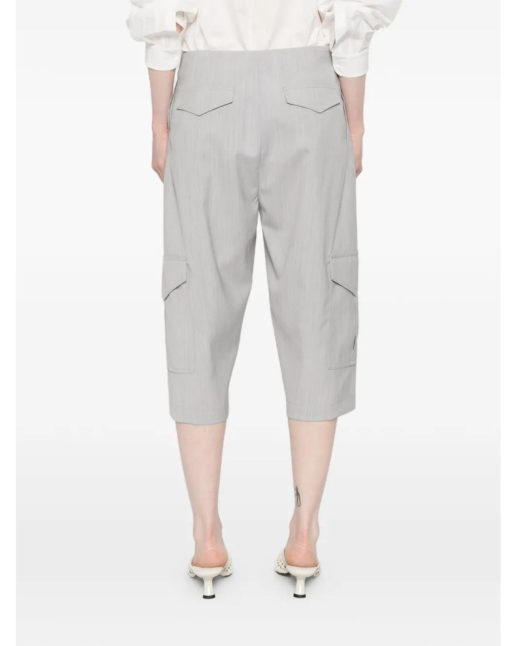 IRO White Junny Pleated Shorts