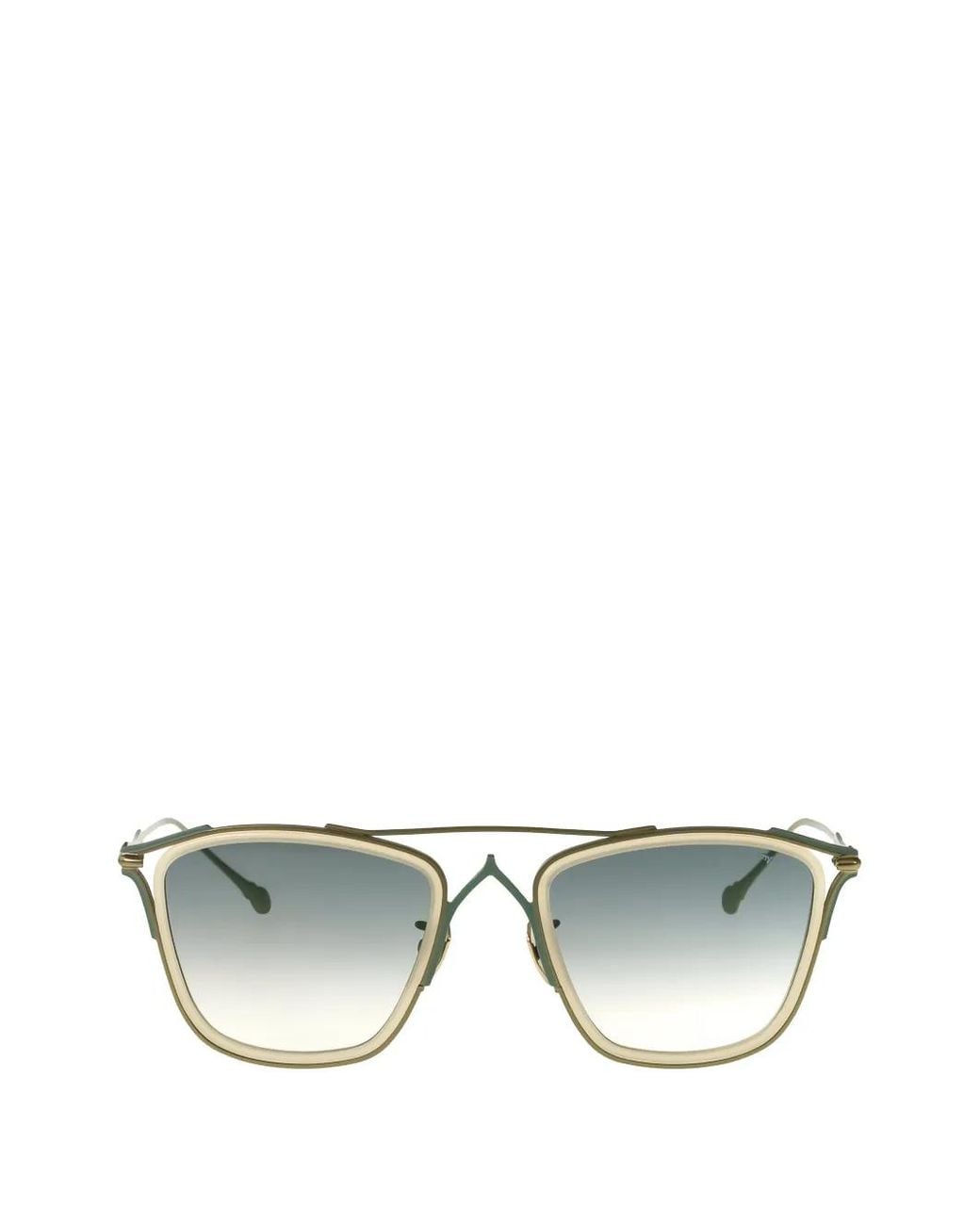 MYT Green Gothic Square-Frame Sunglasses