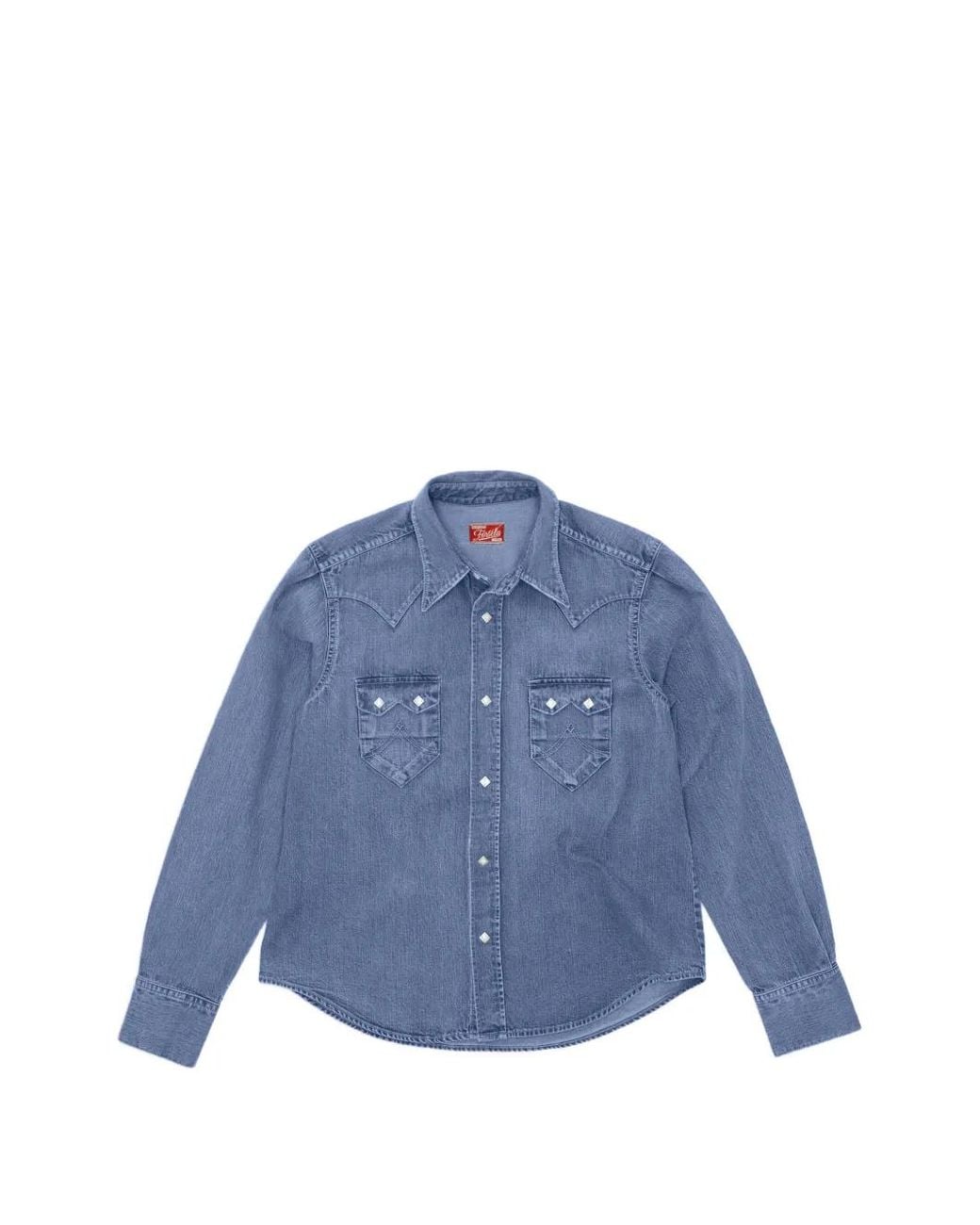 Fortela Blue Redford Western Denim Shirt