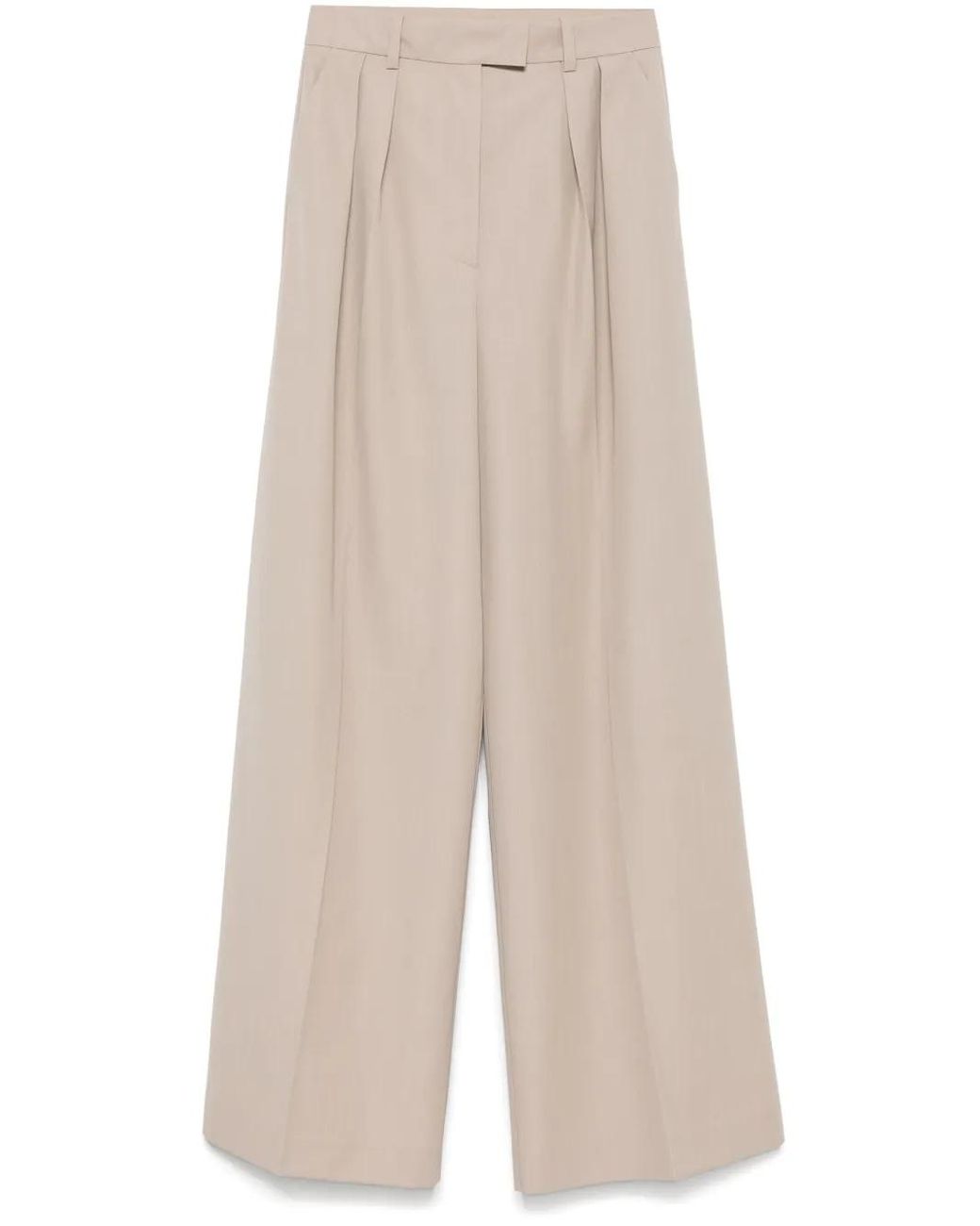 Anine Bing White Lou Trousers