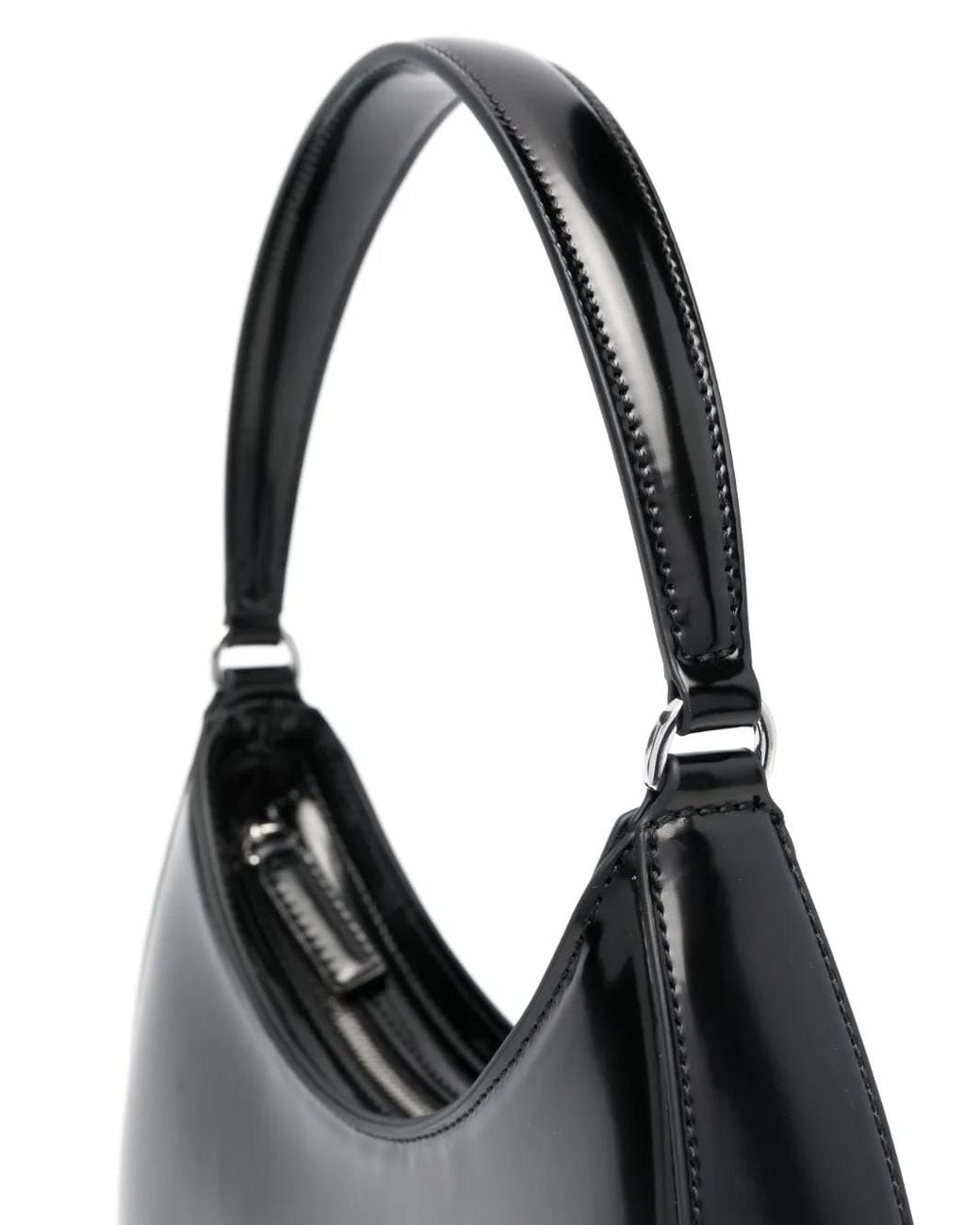 MSGM Black Schultertasche Mit Logo-Prägung