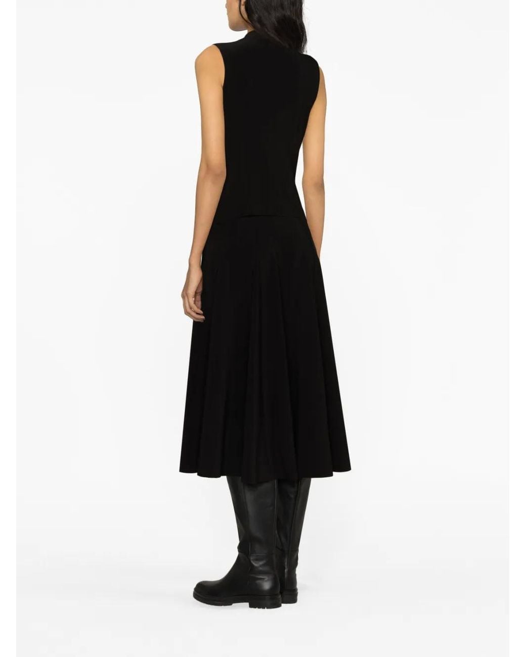 Norma Kamali Black Notched-Lapel Vest
