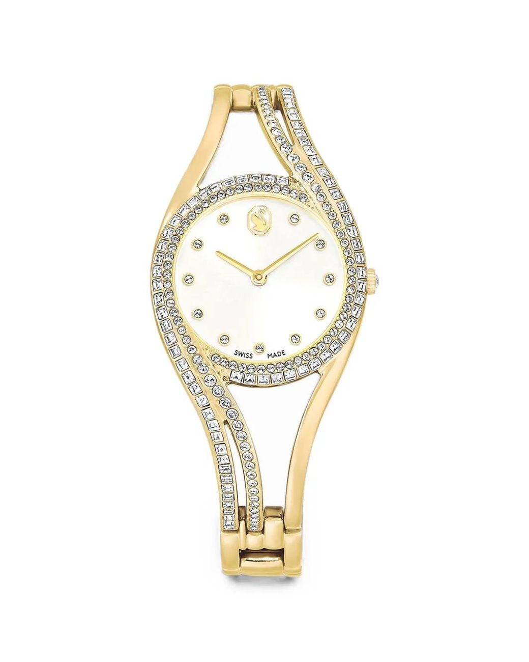 Swarovski Metallic Round 28Mm Watch
